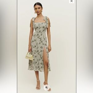 Reformation Twilight Dress in Verde